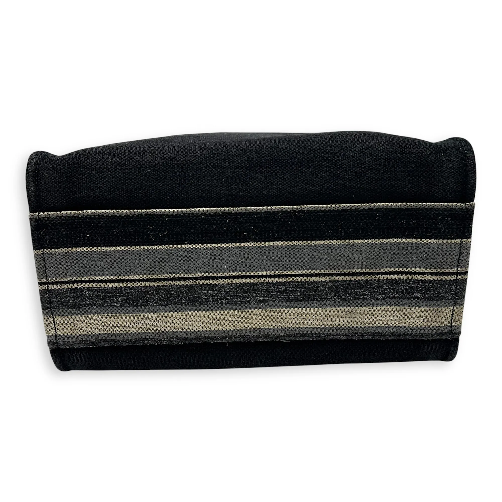 Deauville Tote Bag Black in Canvas, Silver hardware