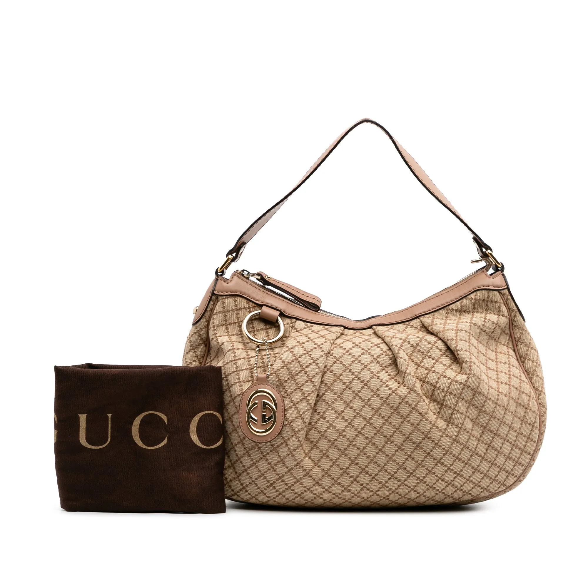 Diamante Canvas Sukey Shoulder Bag