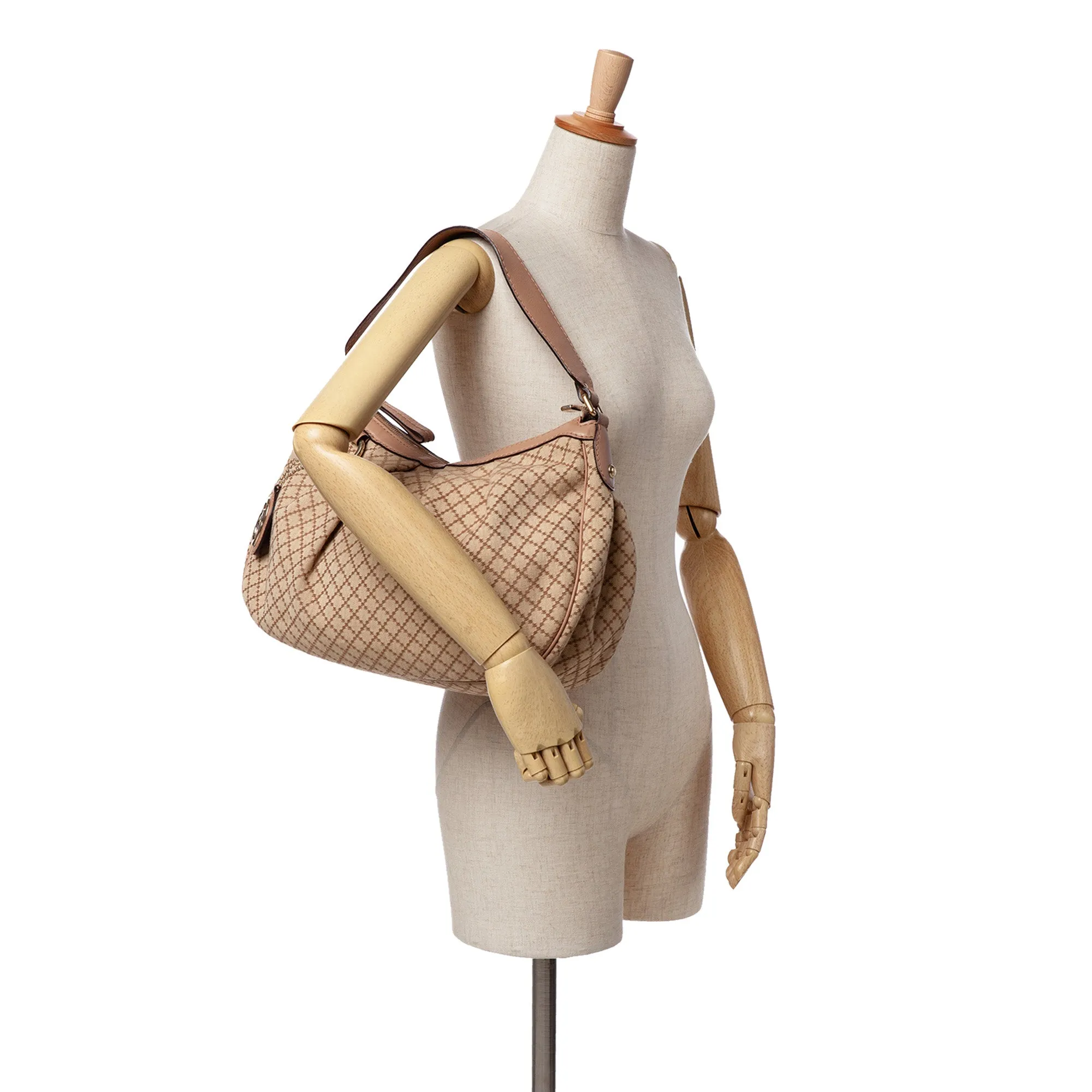 Diamante Canvas Sukey Shoulder Bag