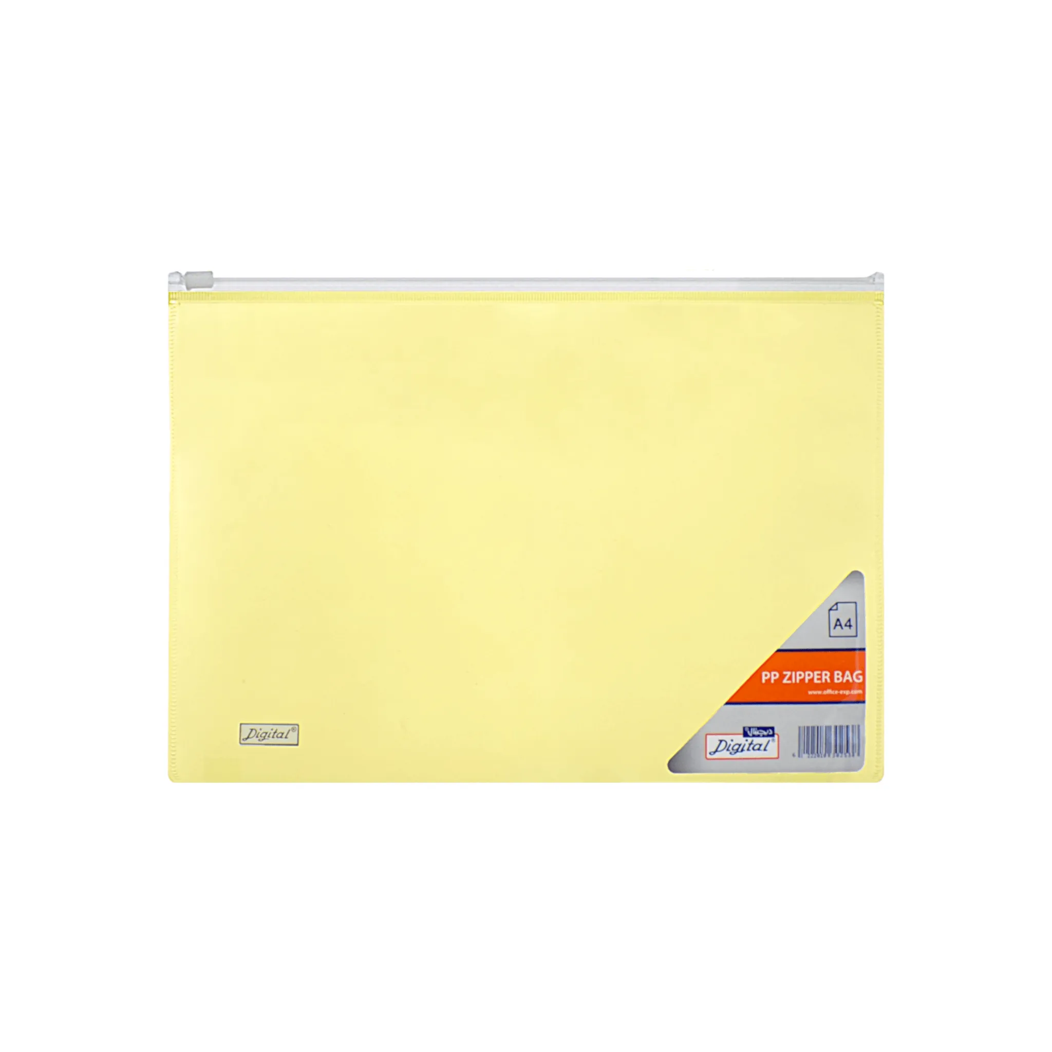 Digital Plastic Colored Zipper Bag A4