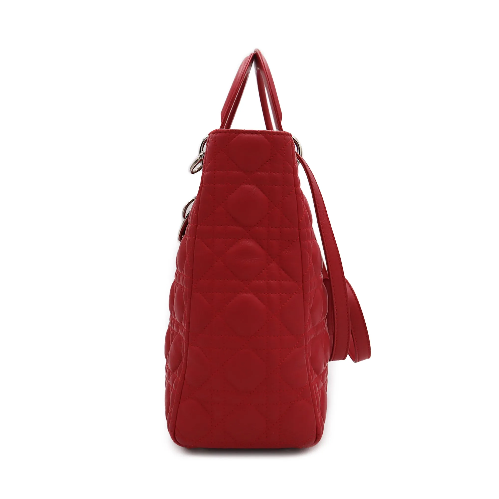 Dior Cannage Lambskin Lady Dior Large Tote Bag