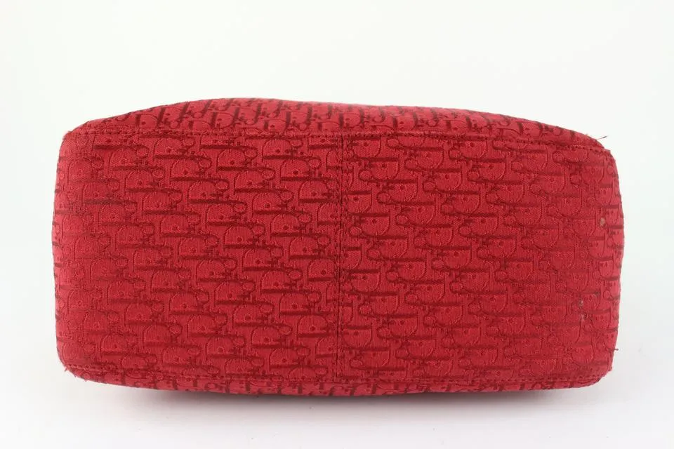 Dior Red Monogram Trotter Book Tote Shopper Bag 98da43
