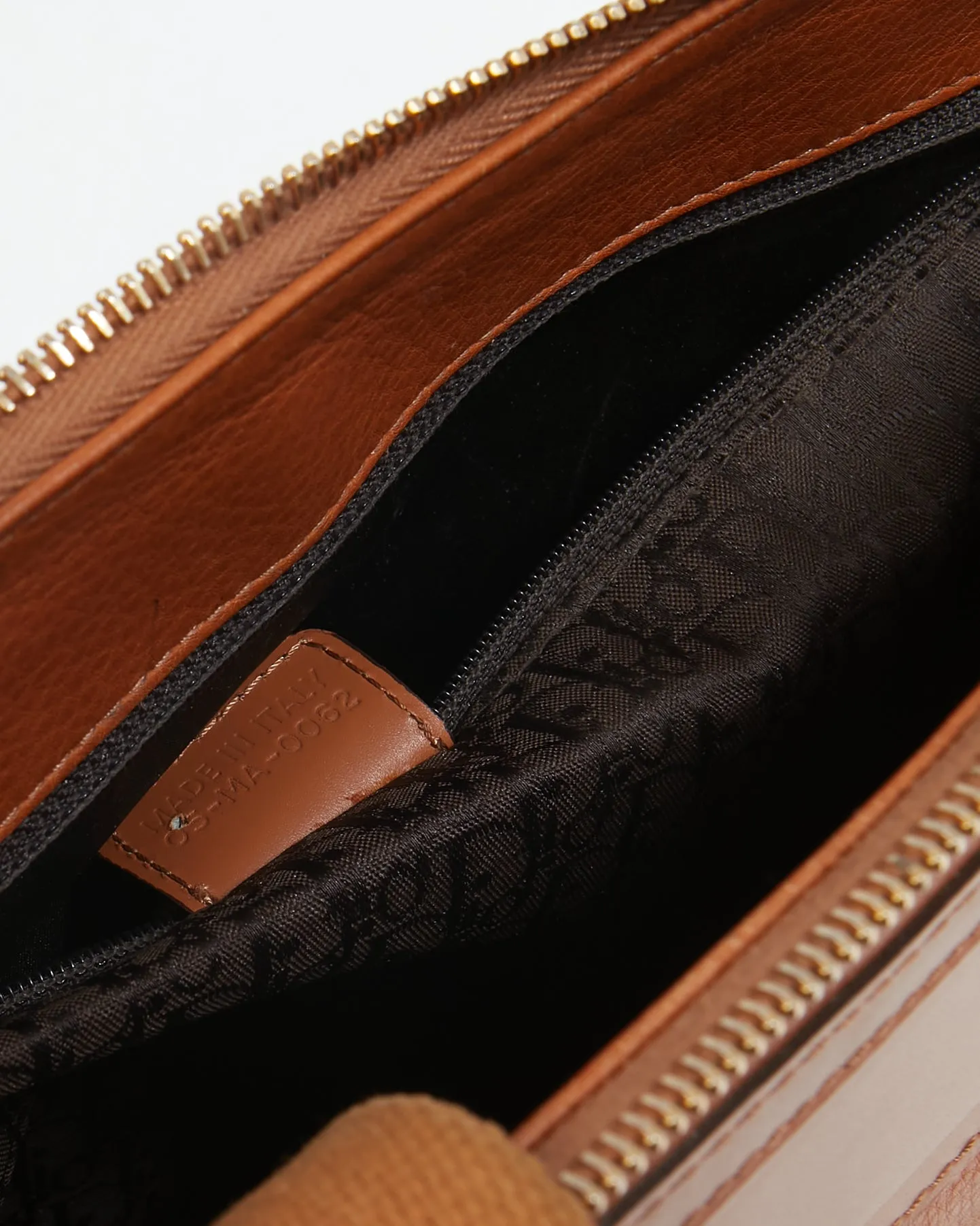 Dior Vintage Tan Leather Street Chic Top Handle Tote Bag