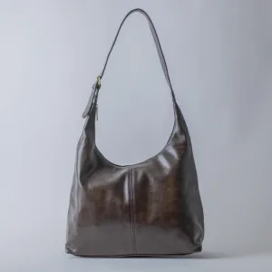 DISTRESS BUCKLE HOBO BROWN