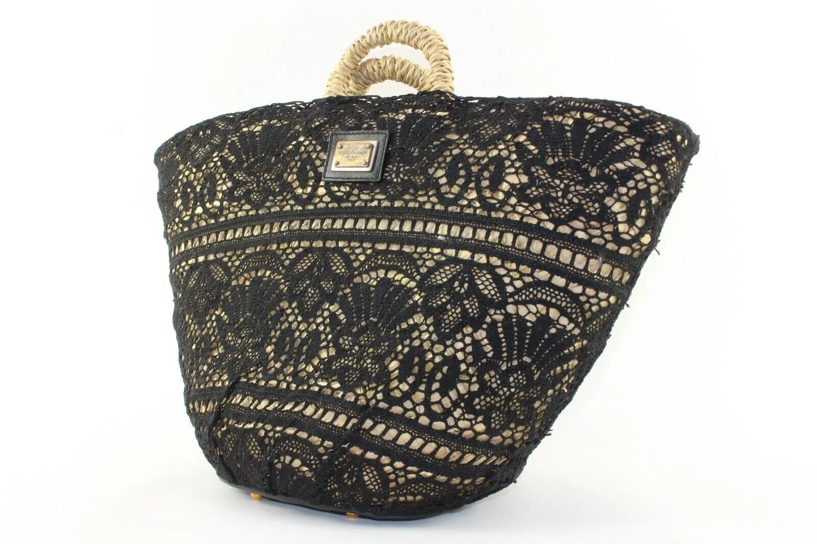 DOLCE & GABBANA Lace Rope Tote 5DG1226K