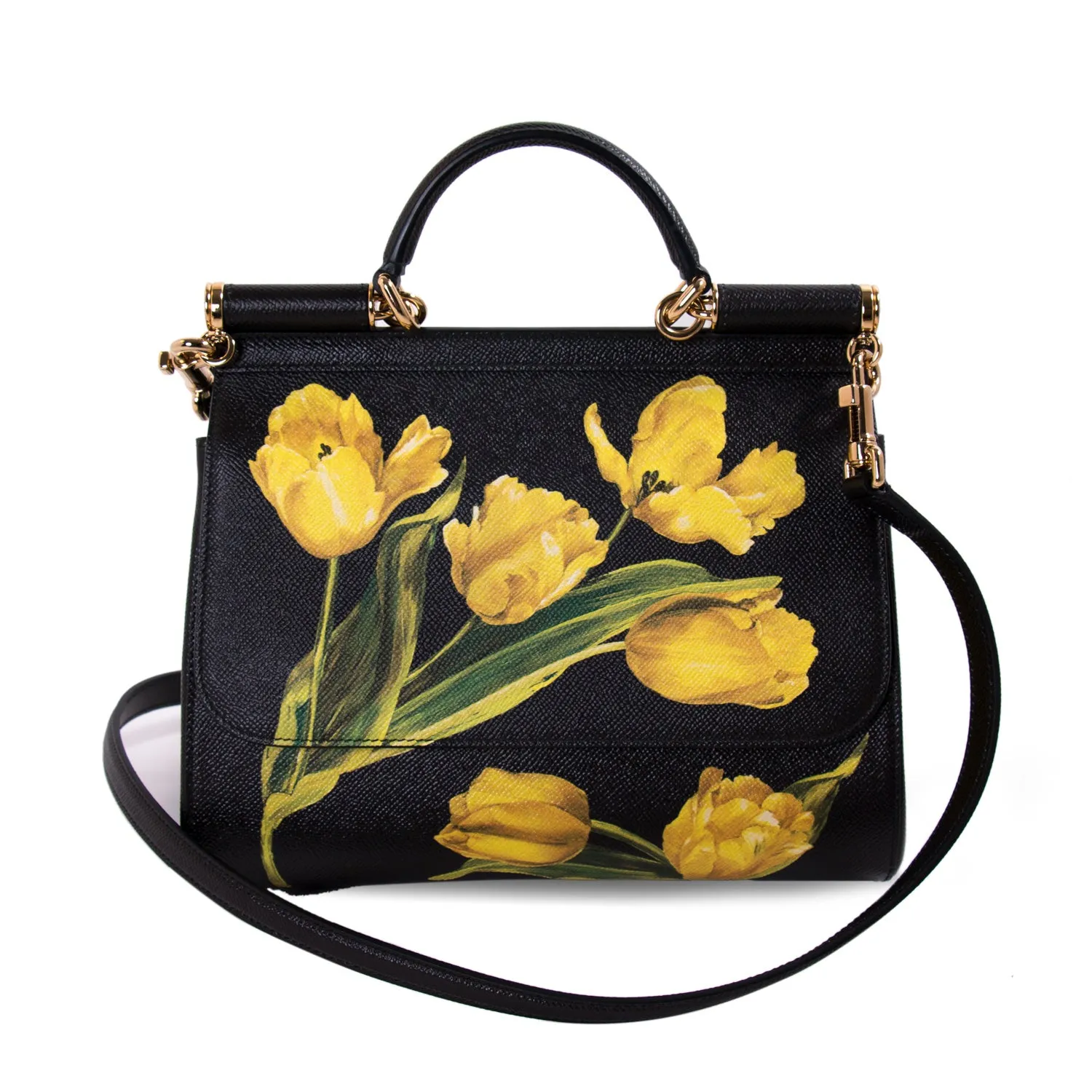 Dolce & Gabbana Tulip Prints Sicily Bag