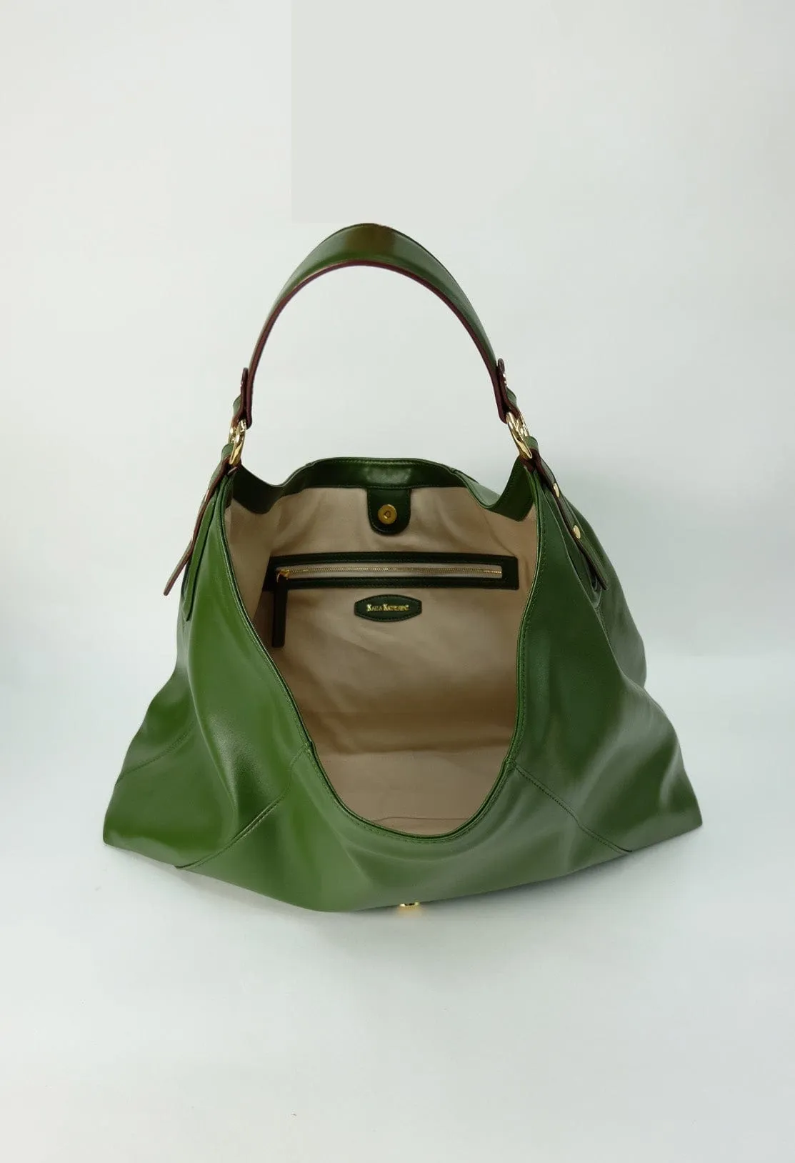 Downing Cactus Leather Vegan Bag | Green