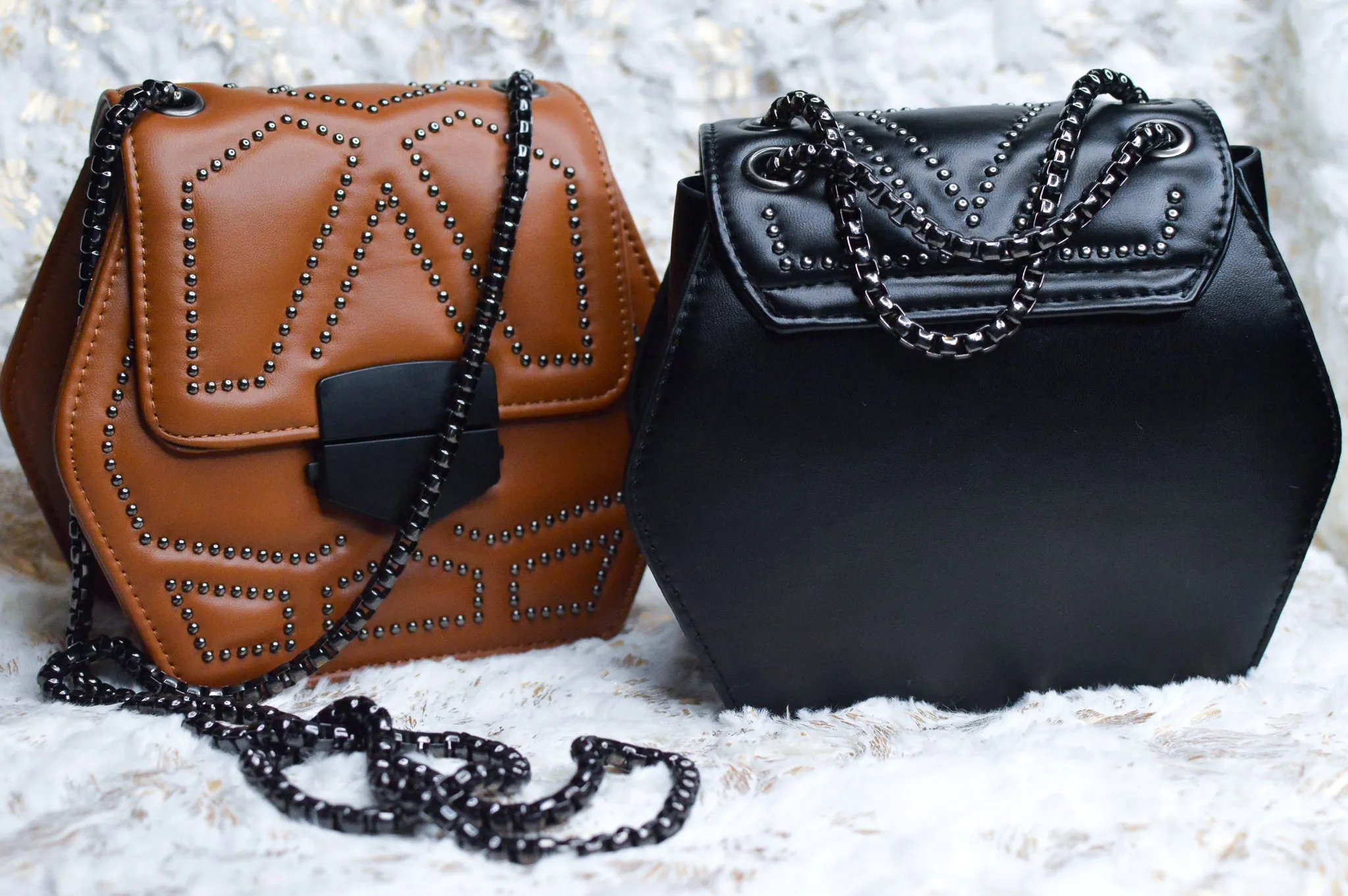 Downtown | Hexagon Structured Mini Bag