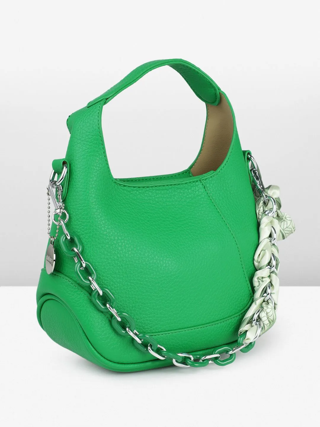 DressBerry Structured Hobo Bag with Scarf