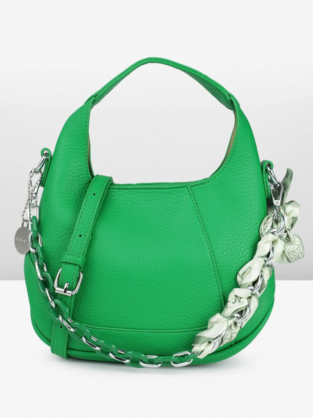 DressBerry Structured Hobo Bag with Scarf
