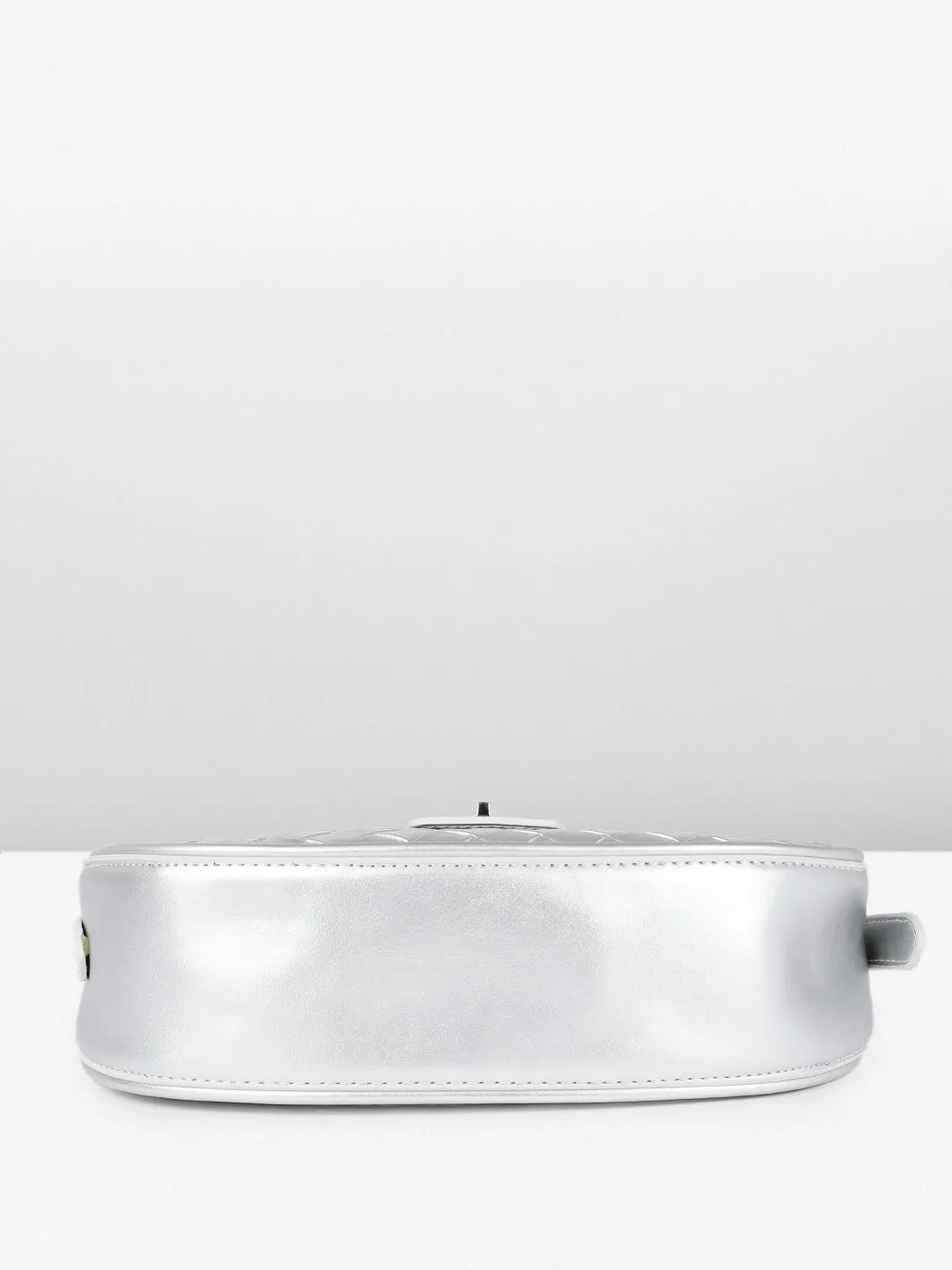 DressBerry Textured Structured Hobo Bag