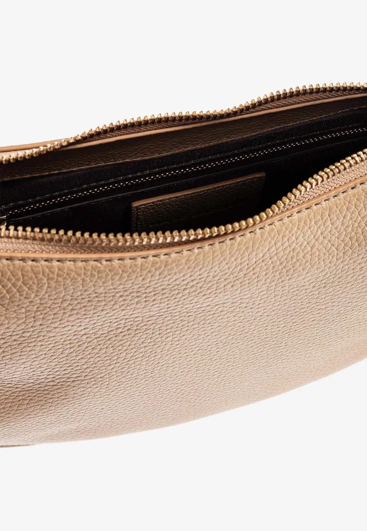 Dual Pebbled Leather Hobo Bag