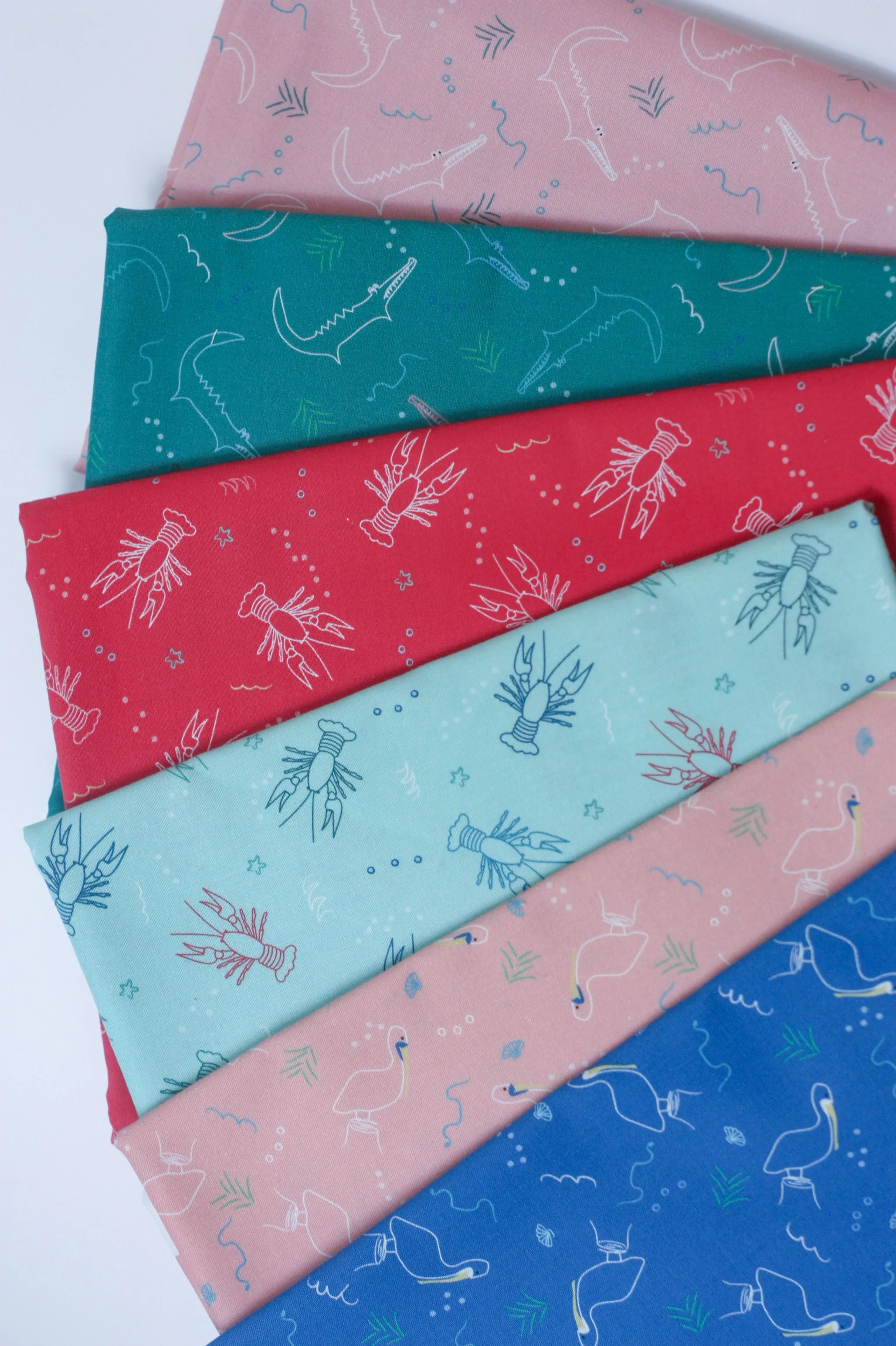 Fabric: Alligators in Blush