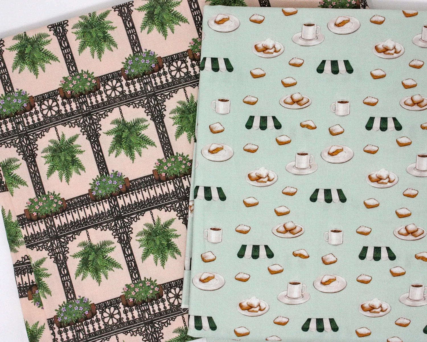 Fabric: French Quarter Beignets & Au Lait | 100% Cotton Woven