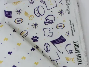 Fabric: Team Spirit in White