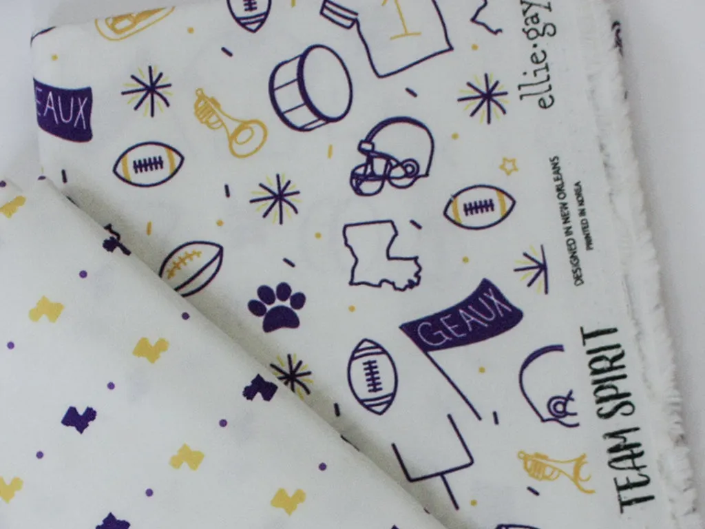Fabric: Team Spirit in White