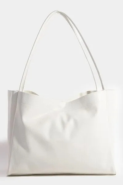 Fame Faux Leather Tote Bag