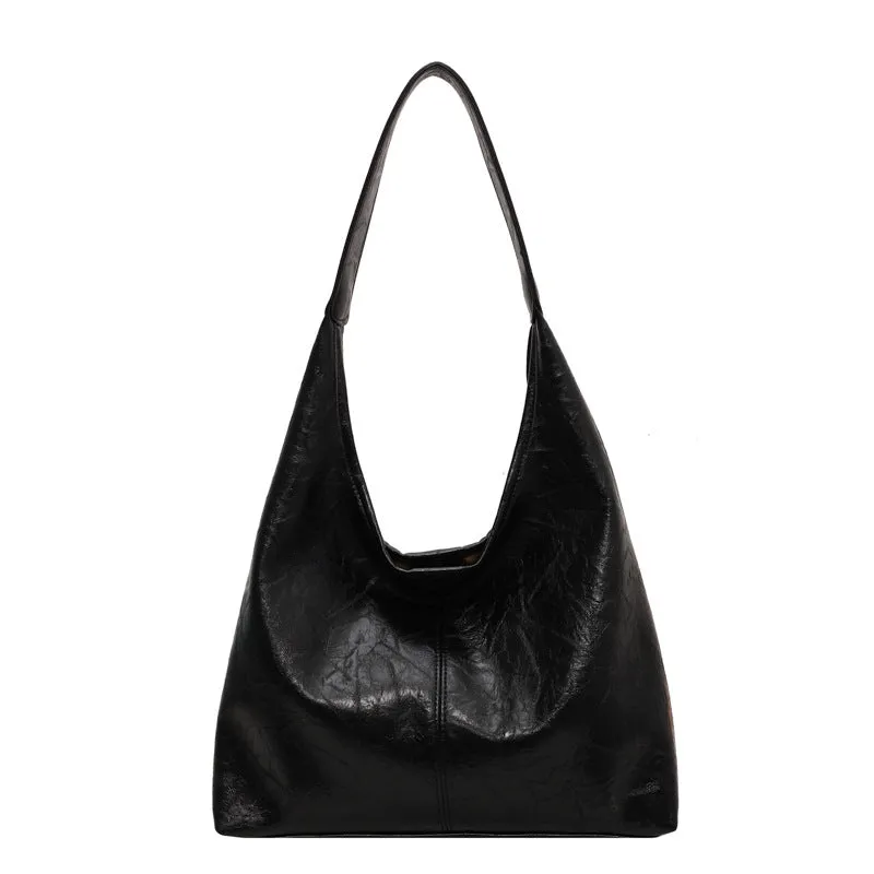 Felicia™ | Leather Hobo-Style Shoulder Bag