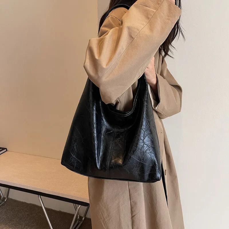 Felicia™ | Leather Hobo-Style Shoulder Bag