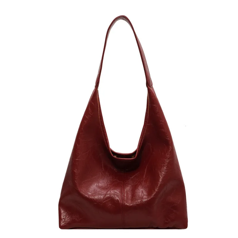 Felicia™ | Leather Hobo-Style Shoulder Bag