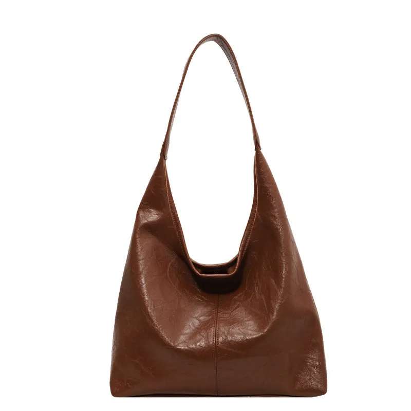 Felicia™ | Leather Hobo-Style Shoulder Bag