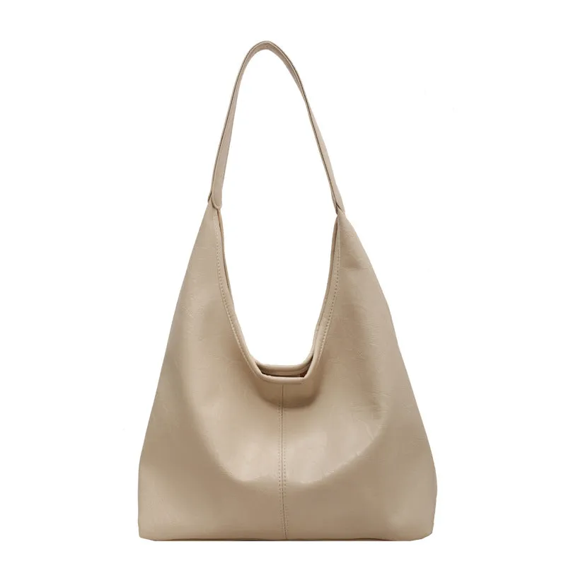 Felicia™ | Leather Hobo-Style Shoulder Bag