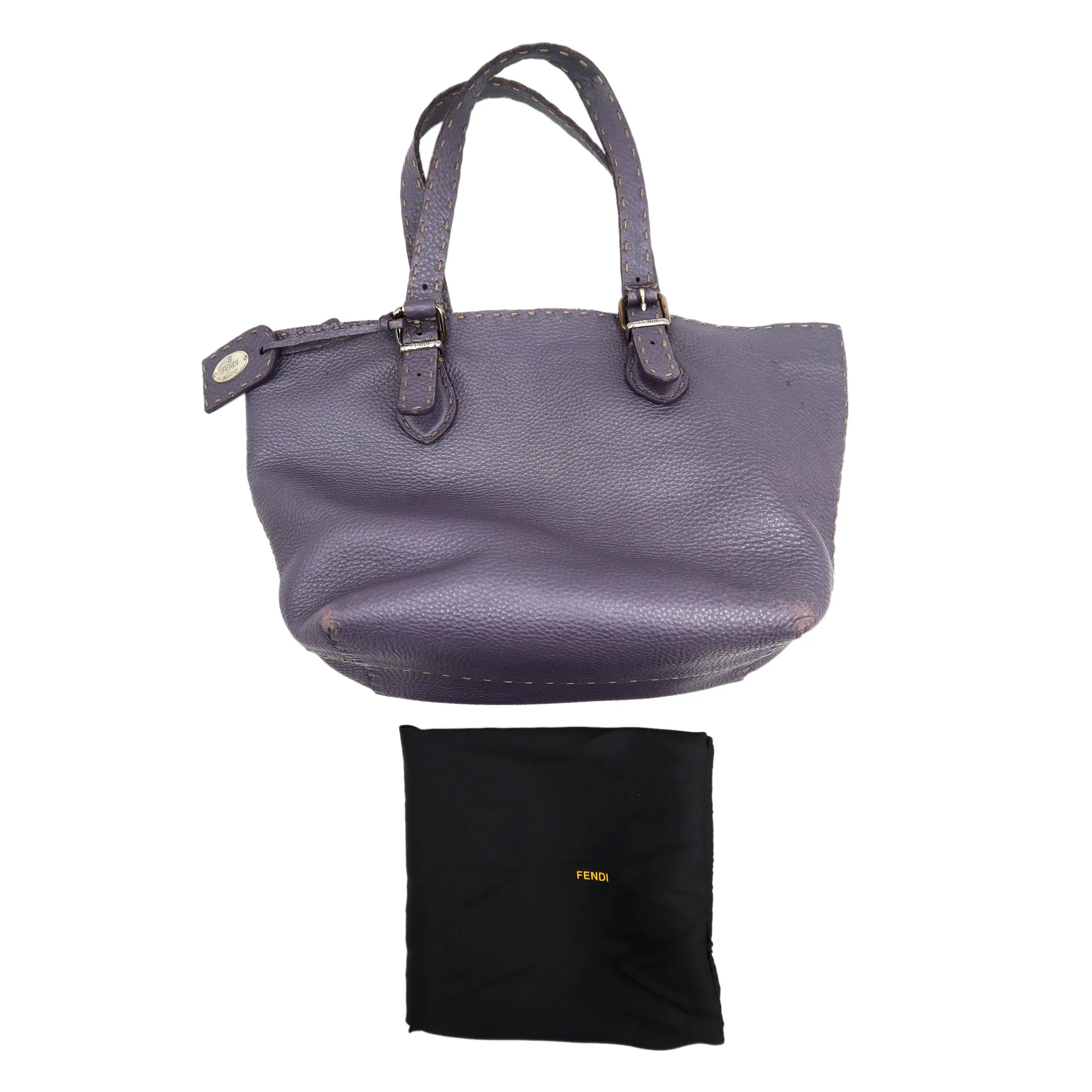 Fendi Selleria Leather Tote Bag