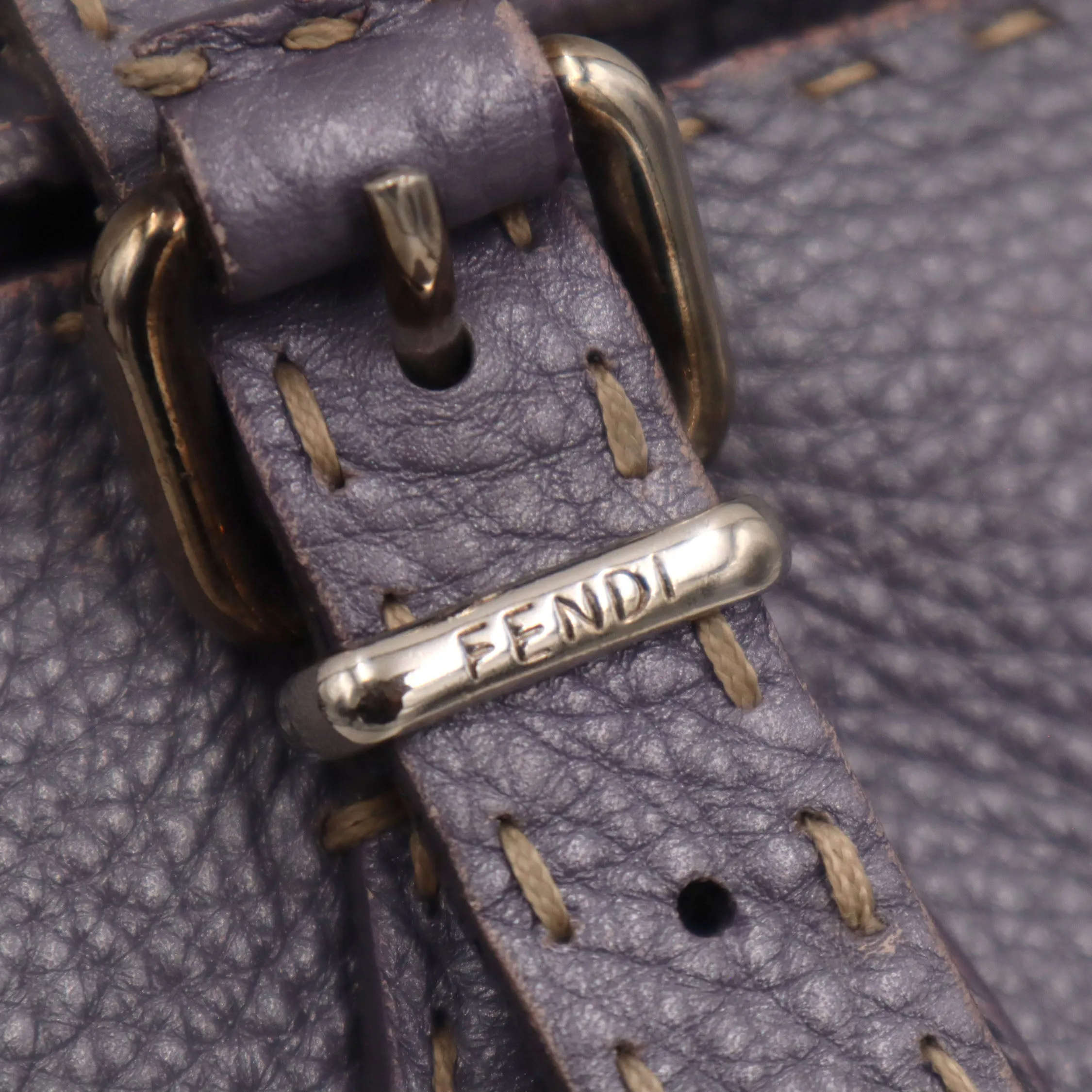 Fendi Selleria Leather Tote Bag