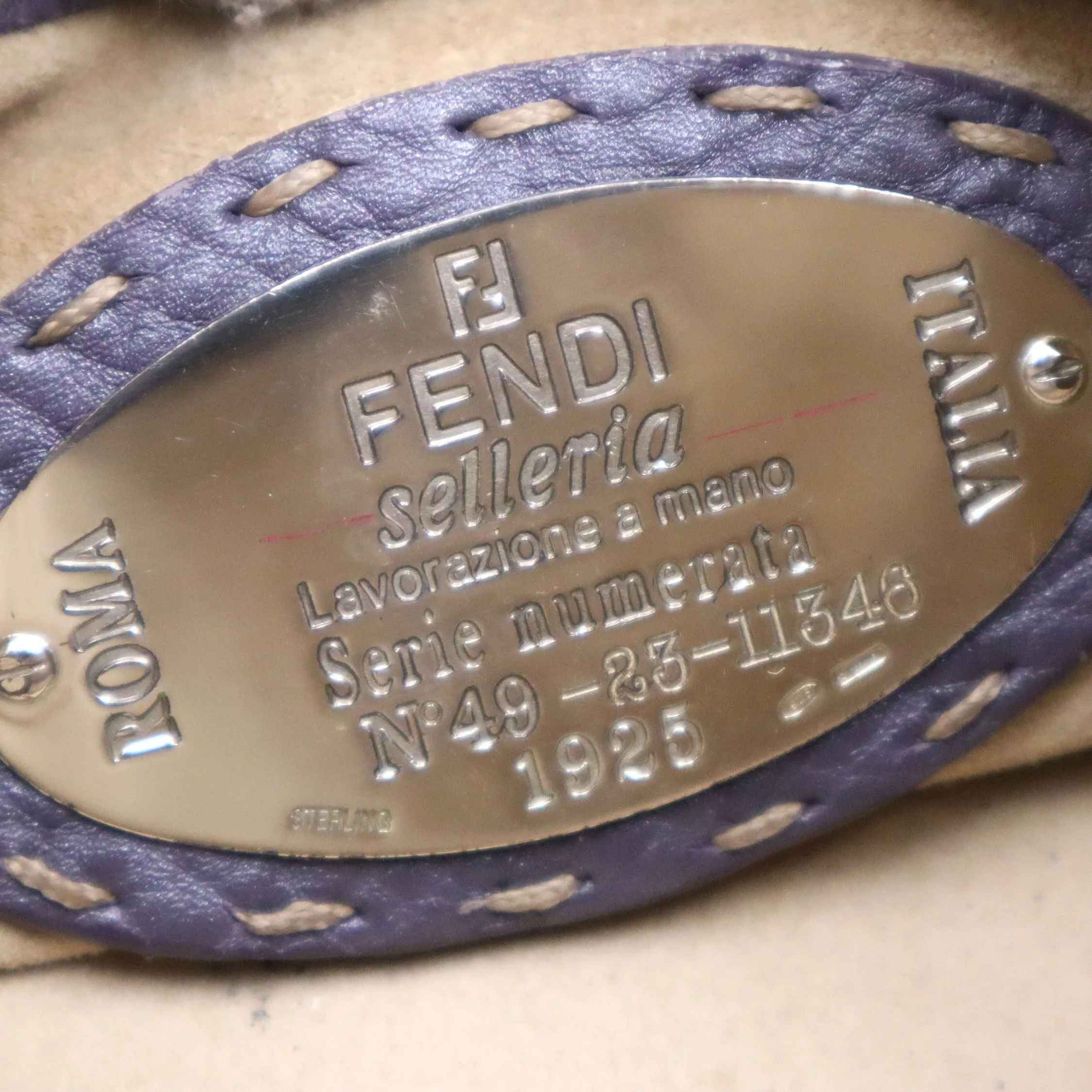 Fendi Selleria Leather Tote Bag