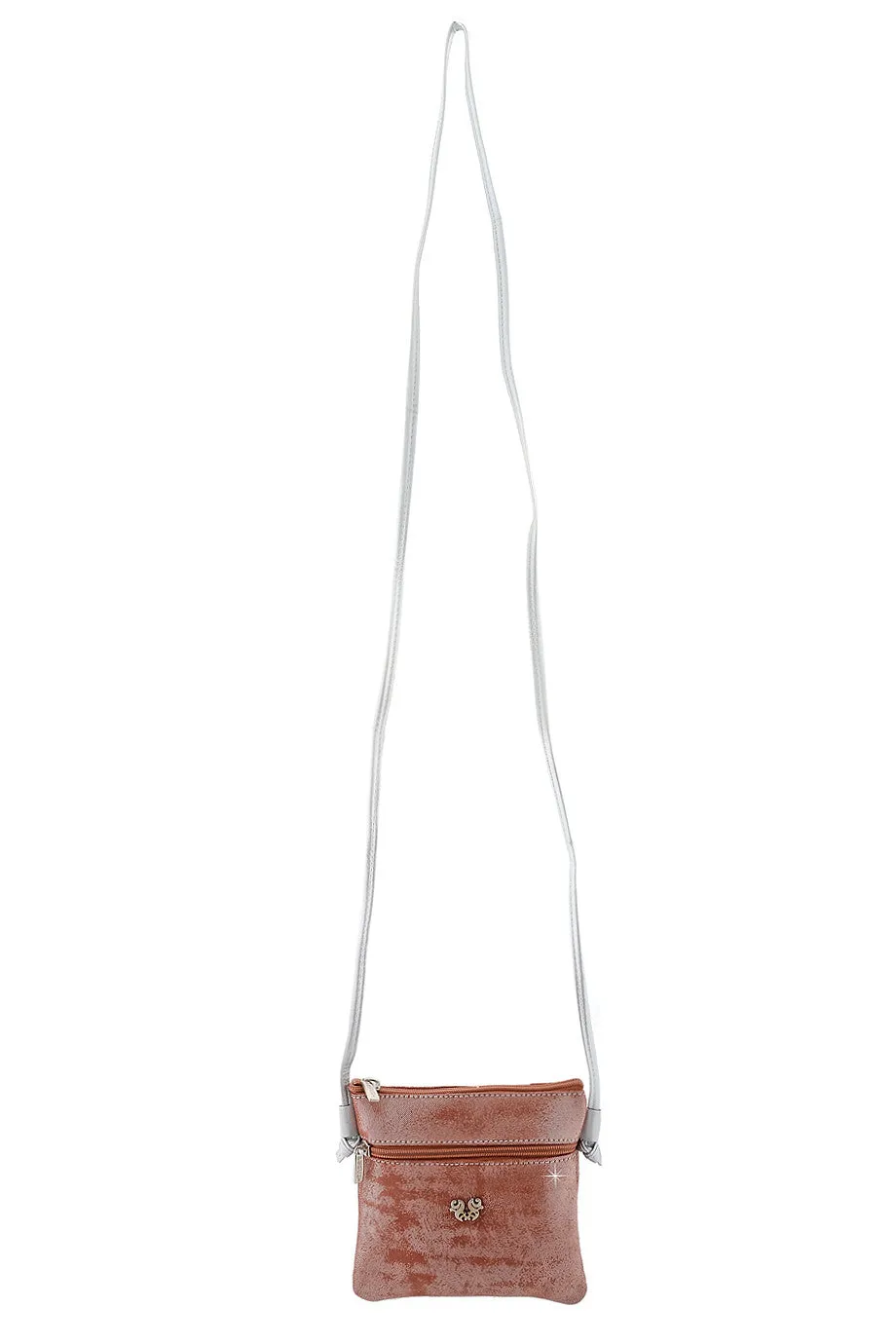 FERCHI MINI MADELINE Chestnut Crossbody Bag