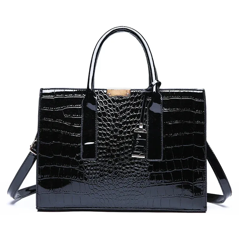 Fiorenza™ - Luxury Crocodile Pattern Tote Bag