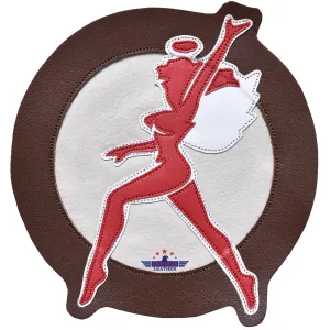 Fivestar Leather 3RD Squadron Hell's Angels Waving Hand with Walking Round Leather Patch