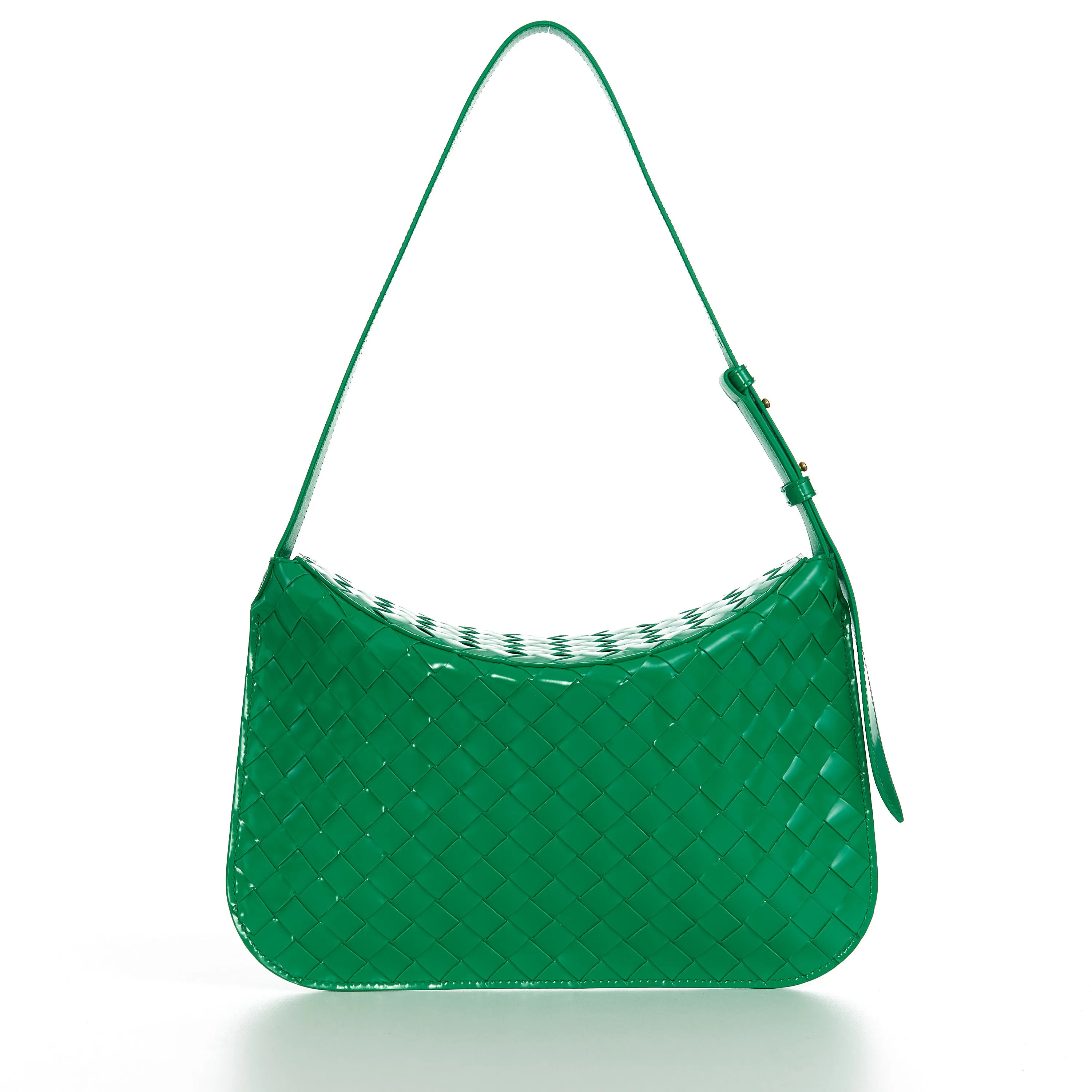 FLAP Bag In Bottega Green Brushed Leather