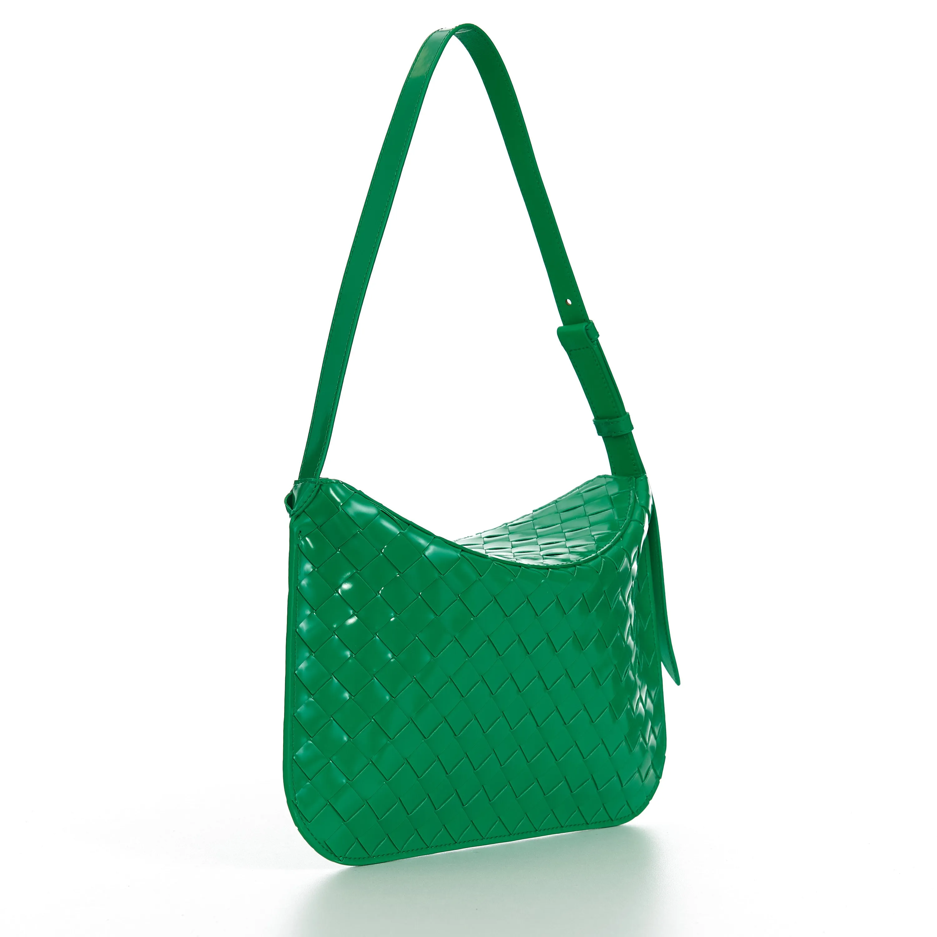FLAP Bag In Bottega Green Brushed Leather