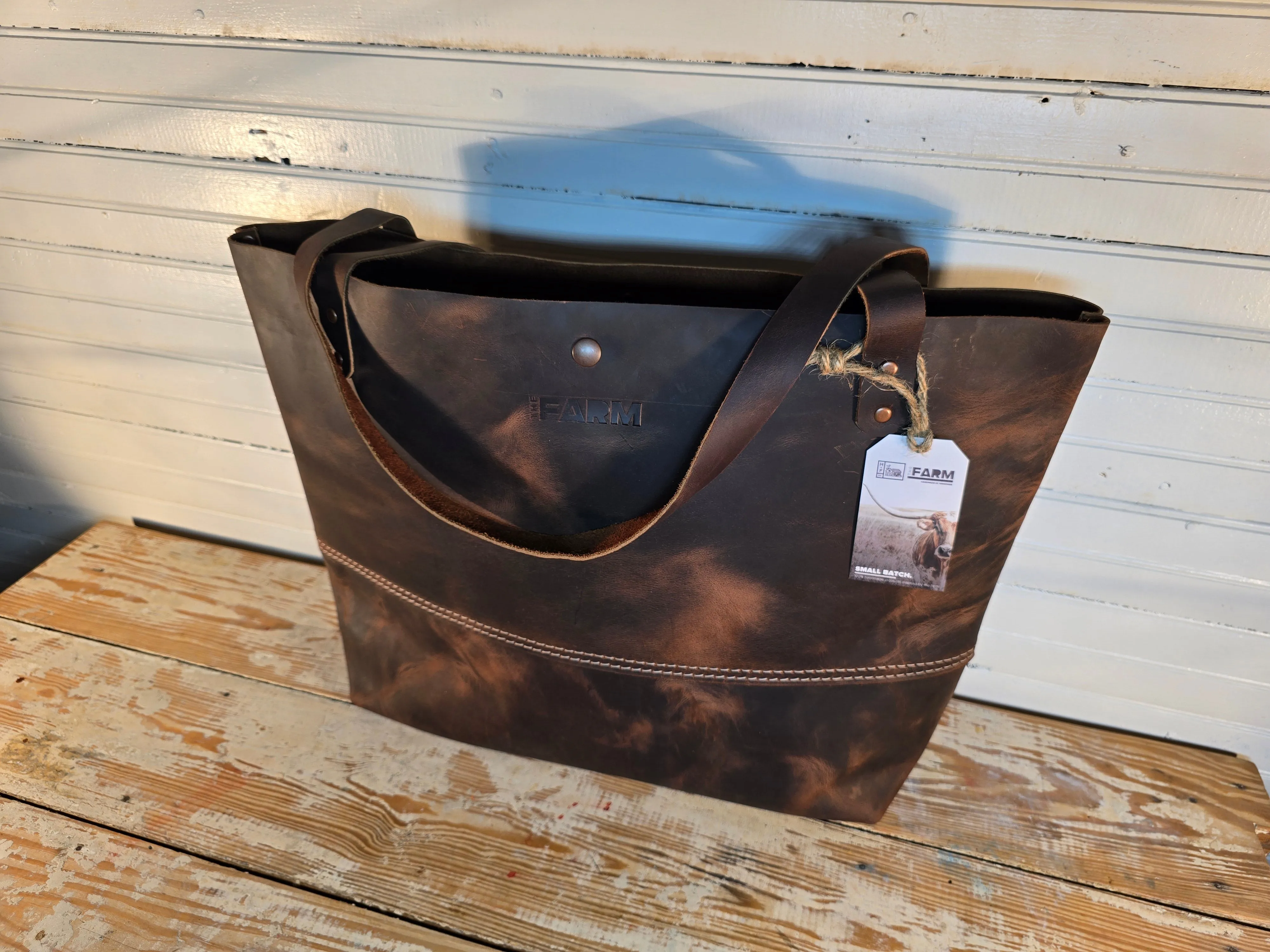 Flathead Leather Tote - Large