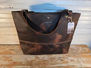 Flathead Leather Tote - Large