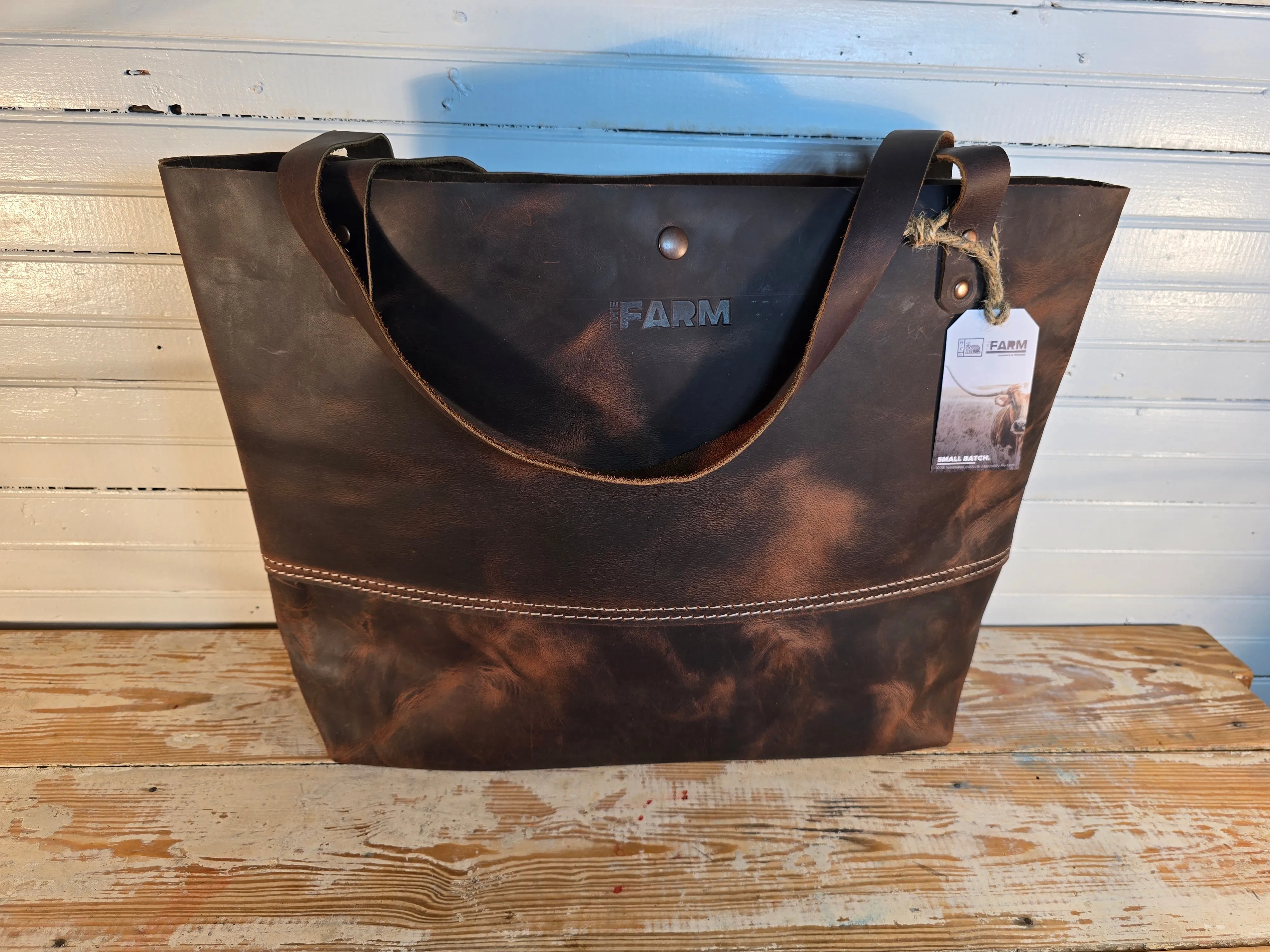 Flathead Leather Tote - Large