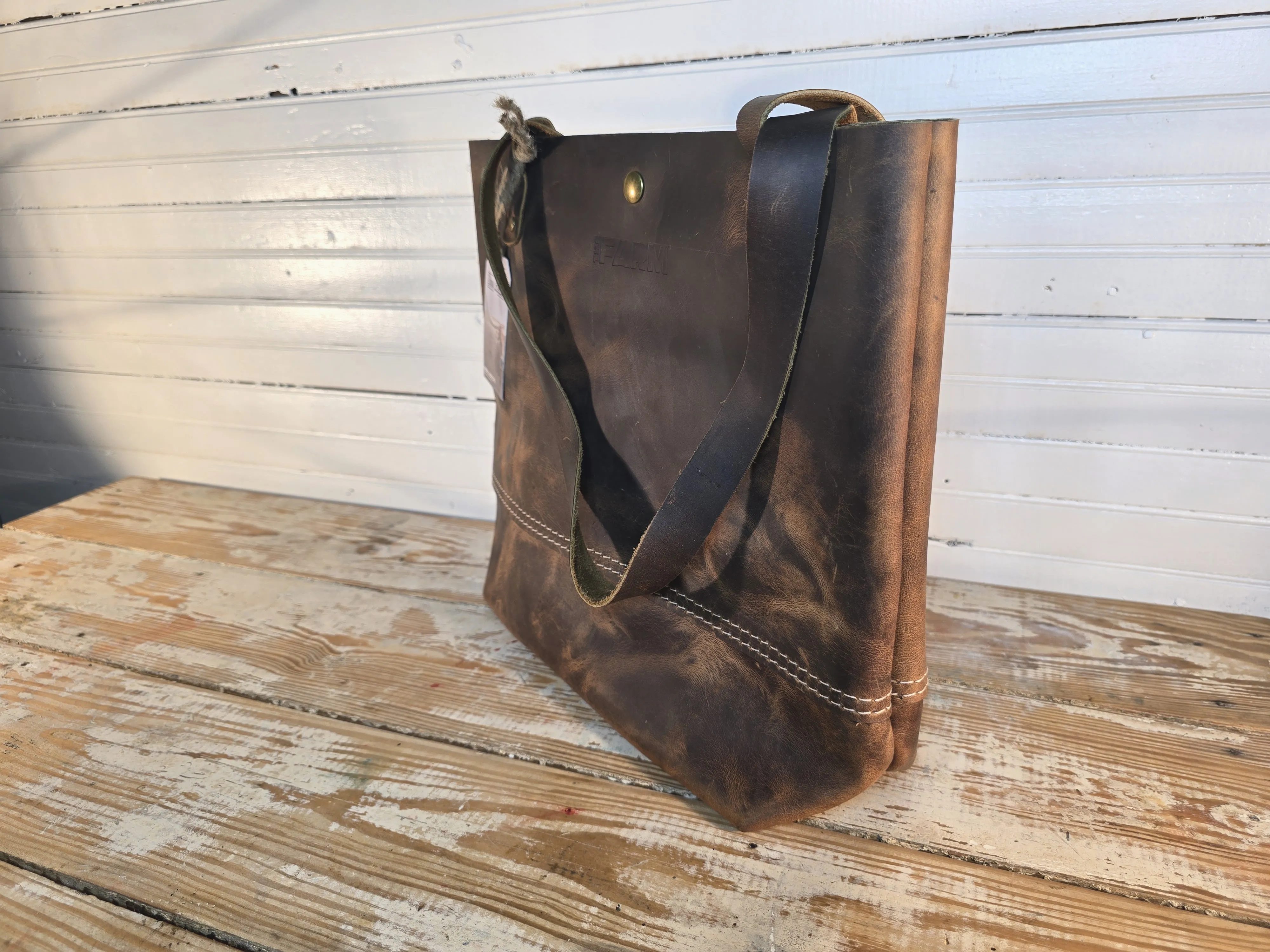 Flathead Leather Tote - Medium