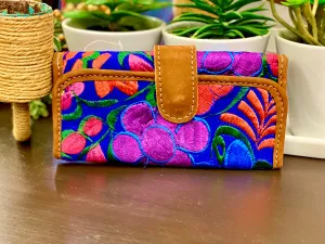 Floral Leather Wallet