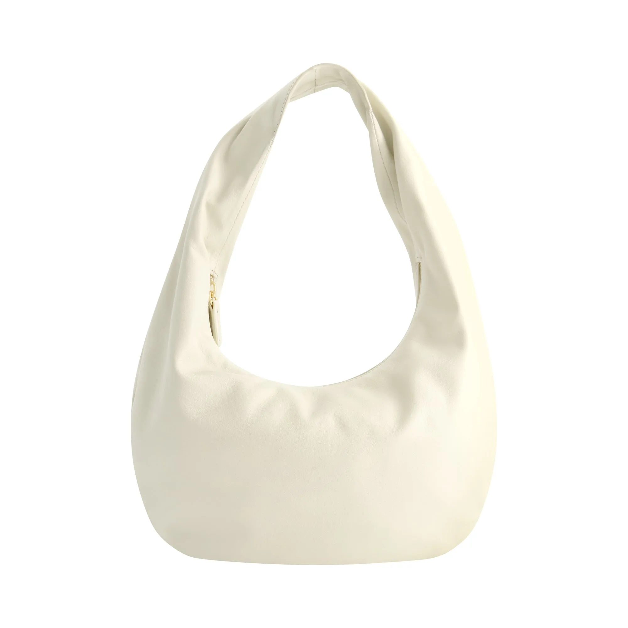 Fred Segal Rounded Soft Hobo Bag in Smooth Nappa Leather NAP