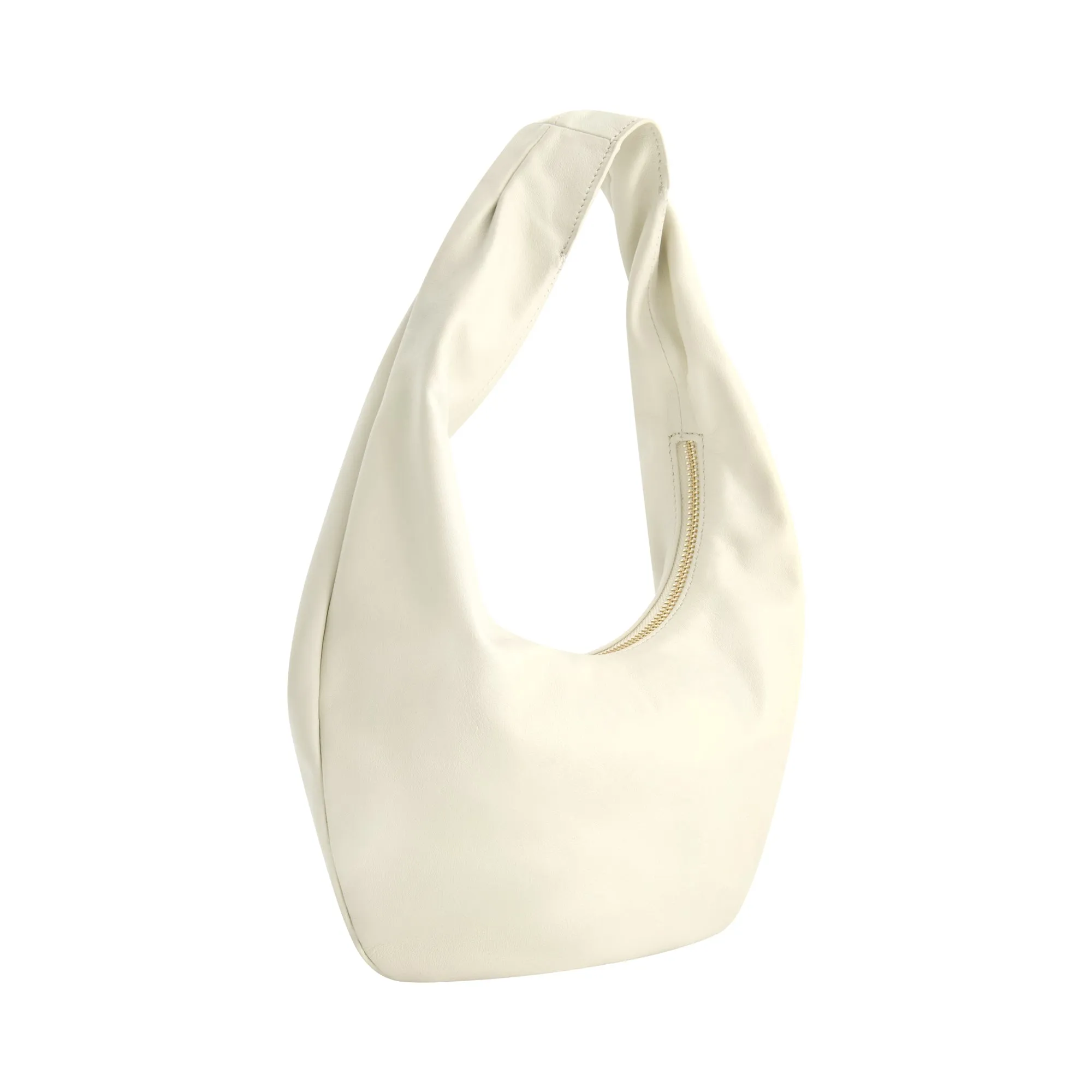 Fred Segal Rounded Soft Hobo Bag in Smooth Nappa Leather NAP