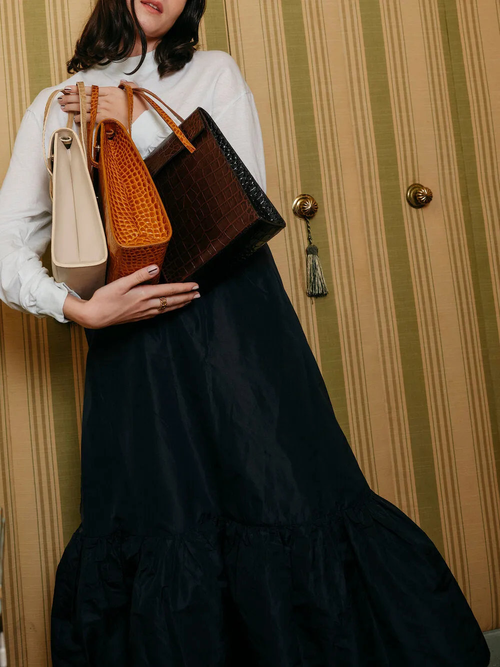 FRITA BAG COGNAC CROC SP