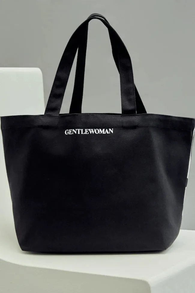 GENTLEWOMAN Canvas Tote Bag: Black