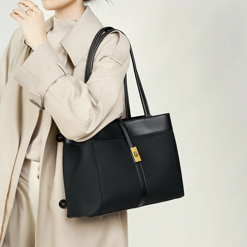 Genuine Leather Hobo Tote Bag