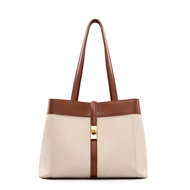 Genuine Leather Hobo Tote Bag