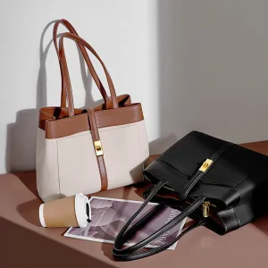 Genuine Leather Hobo Tote Bag