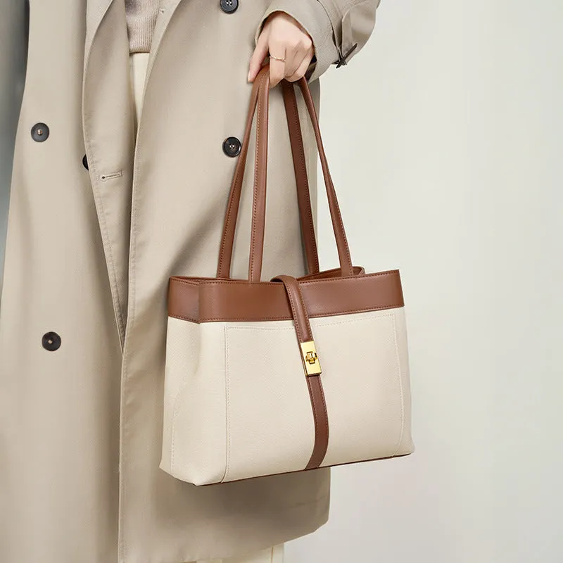 Genuine Leather Hobo Tote Bag