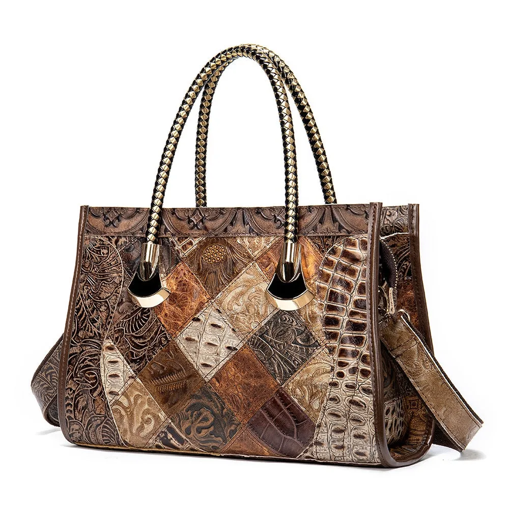 Genuine Leather Women's Shoulder Bag Handbag Tote