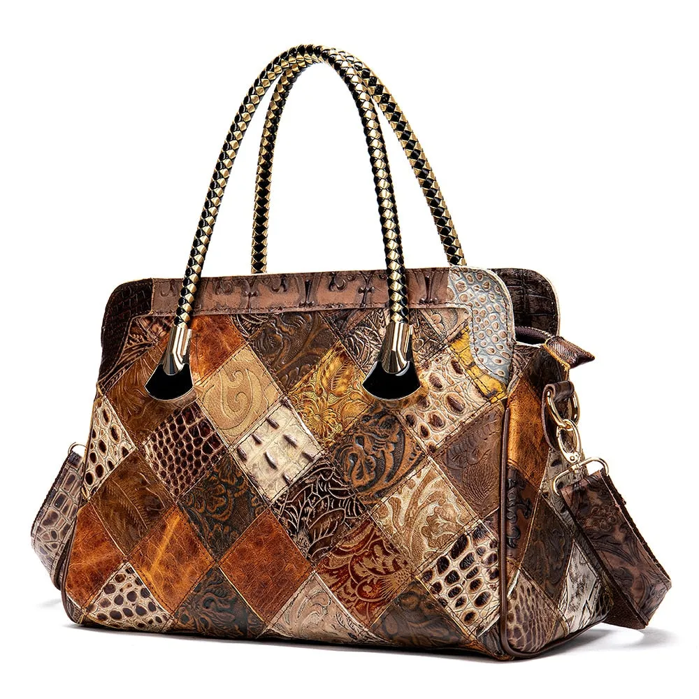 Genuine Leather Women's Shoulder Bag Handbag Tote