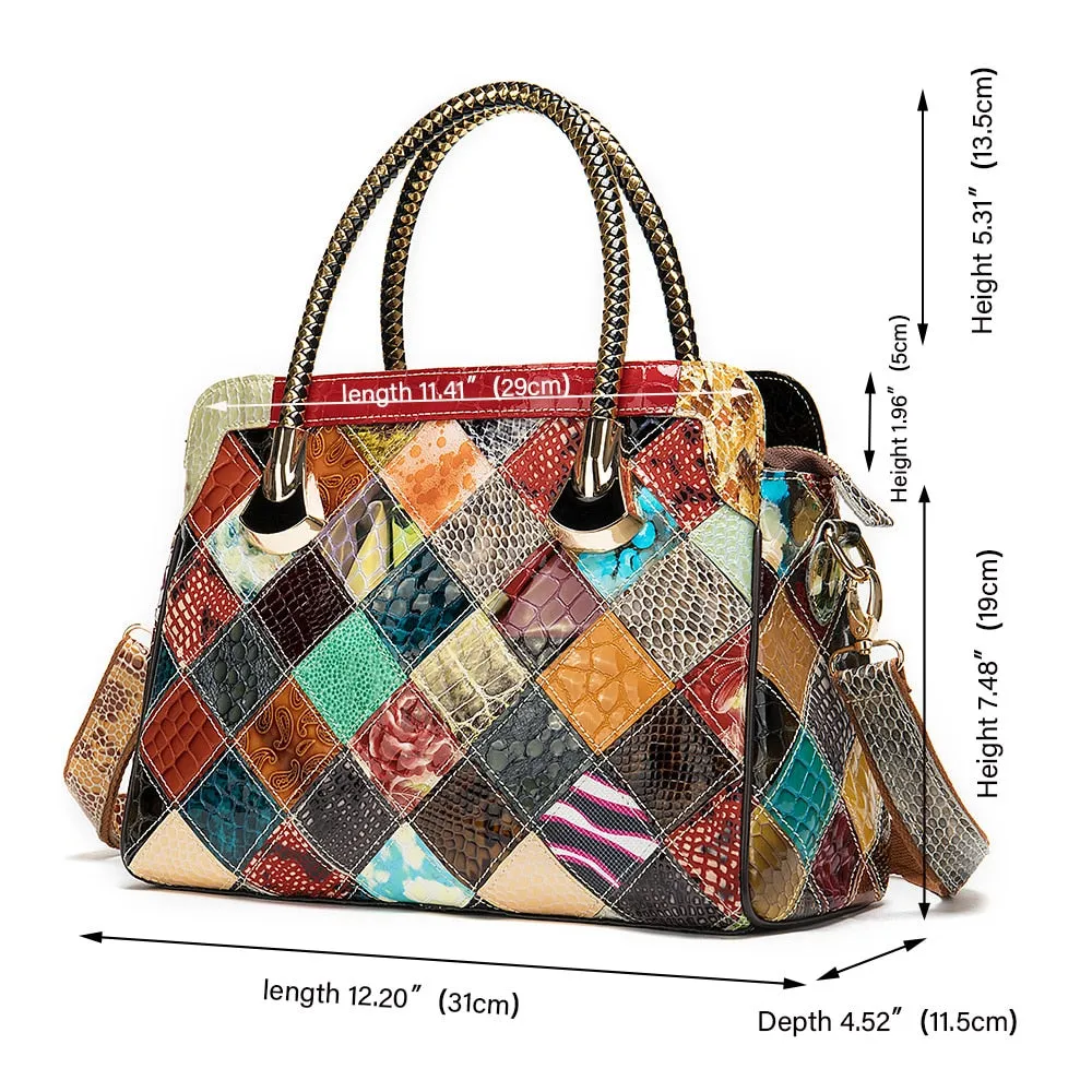 Genuine Leather Women's Shoulder Bag Handbag Tote